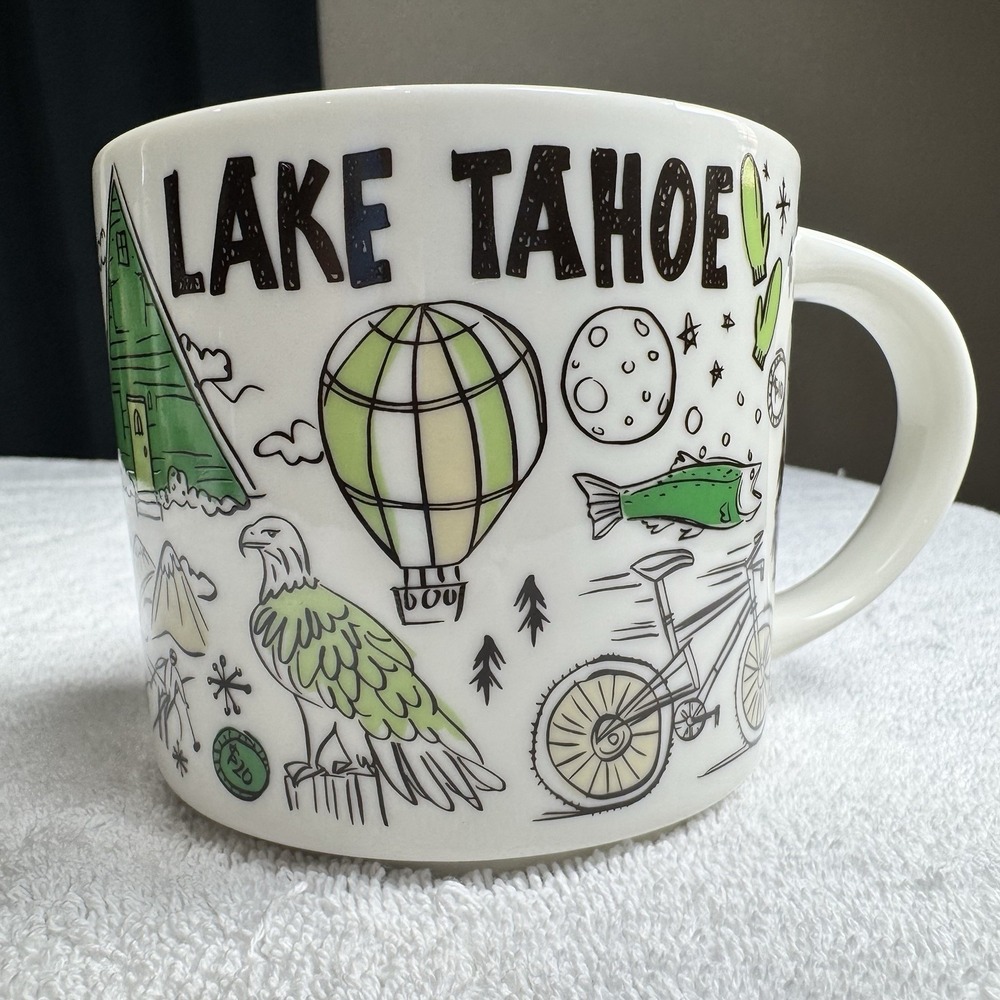 NWT Starbucks LAKE TAHOE Been There Series Coffee Mug Cup 14 FL Oz Free Shipping
